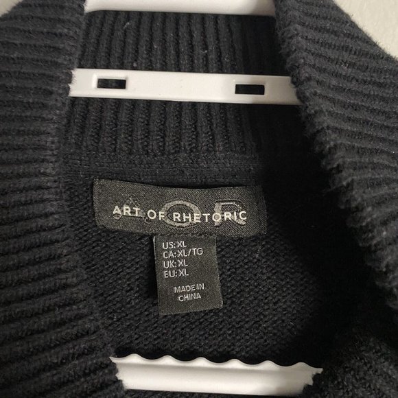 Art of Rhetoric Men's Black Full Zip Jacket - Picture 6 of 8